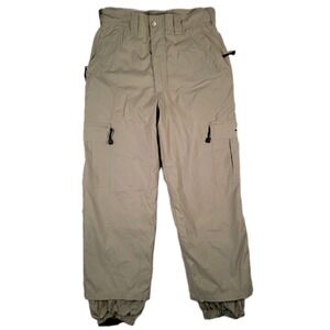 Rusty Vintage Technical Cargo Pants Men's M Tan Mesh Lined‎ Hiking Snow Y2K 90s